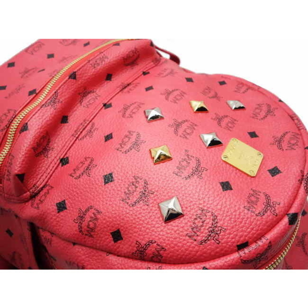Mcm Rucksack Backpack Studs Pink - image 5